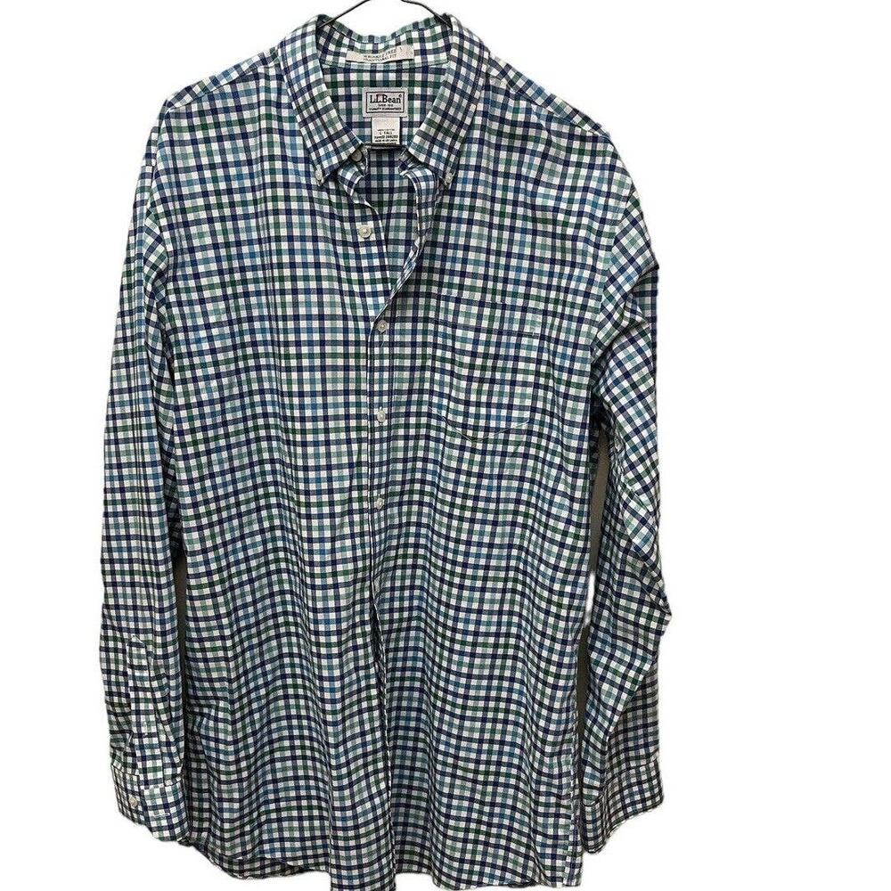 L.L.Bean Flannel Shirt Traditional Fit Mens Large Tall